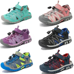 Boys Girls Kids Athletic Sandals Closed Toe Summer Beach Water Sports Sandals - Picture 1 of 43