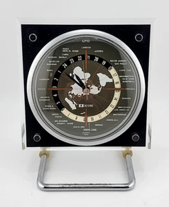 Vintage Icom GC-5 World Clock Quartz Tested Working - Zdjęcie 1 z 8
