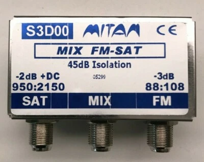 Mitan S3D00 Miscelatore / Demiscelatore Banda Radio FM / Satellite - Immagine 1 di 2