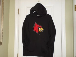 University Of Louisville UL Black Hoodie Sweatshirt Size Medium Very Nice - Picture 1 of 3