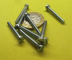 Zinc Plated Cheese Head Slotted Machine Screw M3 x 0.50 x 25 mm, 200 Pcs - Picture 1 of 12