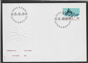 p945 SUIZA/montañas MiNr 842 FDC - Imagen 1 de 1