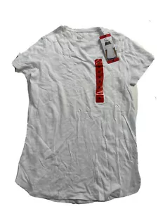 T-shirt girocollo donna Felina maglia slub media bianca nuova (trucco sul colletto) - Foto 1 di 12