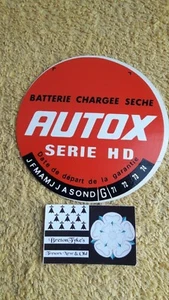 Vintage autocollant Autox Série HD Batterie chargée séché 9 cm Sticker 1974 - Picture 1 of 3