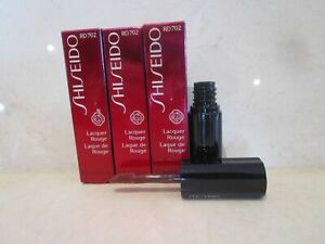 SHISEIDO  LACQUER ROUGE RD 702 .2 OZ BOXED (LOT OF 3)