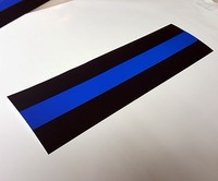 3"x12" THIN BLUE LINE Decals Stickers Police PBA BLUE LIVES MATTER