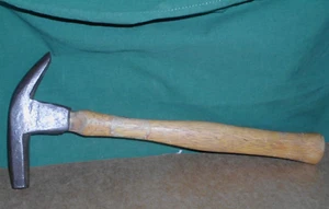 Vintage, Antique, Blacksmith Made, Farriers Hammer, oval eye, 12 oz. - Picture 1 of 10