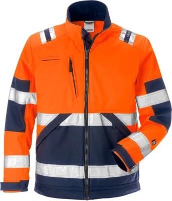 Fristads Warnschutz-Jacke High Vis Softshell-Jacke Kl. 2 4083 WYH Warnschutz-Ora - Bild 1 von 2