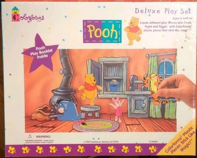 Colorforms Disney Winnie the Pooh Juego De Lujo De Colección Años 90’s Reutilizable NUEVO NOS Foto 1 de 4