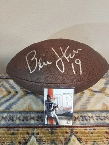 Bernie Kosar Cleveland Browns Signed Wilson Official Football And Card - Picture 1 of 3