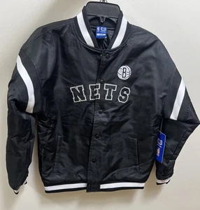 NBA the world is yours Brooklyn Nets jacket Black 18-20 Small - Picture 1 of 7