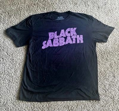 Official Black Sabbath T-Shirt Men’s XL – Black with Purple Logo - Image 1 of 4