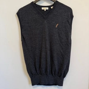 Peter Millar wool sweater vest Mens Size Large %100 extra fine merino Wool golf - Picture 1 of 8