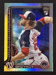 2025 Topps Series 2 Zach Brzykcy Rainbow Foil #411 Washington Nationals - Picture 1 of 2