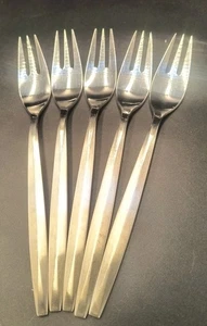 Set of 5 Noritake HARMONY pattern 18/8 stainless dinner forks 7 3/8" Japan  - Picture 1 of 8