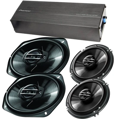 Altavoces amplificador coche Pioneer GM-D1004 4 canales TS-G1620F 6,5" TS-G6930F 6x9" Foto 1 de 4