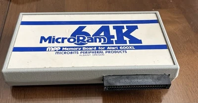 Atari 600XL Memory Board w/ Manual+Atari 1020 Paper Rolls+ 9 Game Cartridges Lot - Image 1 of 4