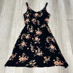 Only OnlKarmen Floral Sleeveless V Neck Lined Cottage Boho Fairy Dress Small - Picture 1 of 12