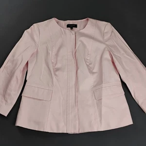 Blazer Talbots Mujer Talla 8 Rosa Chaqueta Cremallera Completa NUEVO $169 - Imagen 1 de 11