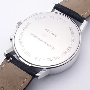 GEORG JENSEN Koppel Cronógrafo 12P Diamante 417 Acabado Cuarzo - Imagen 1 de 10