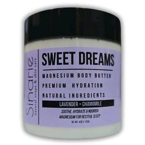 Sinarie Magnesium Body Butter Ultra Hydrating Emulsified Lotion Premium Skincare - Picture 1 of 5