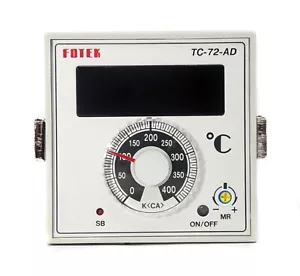 1 Stück Fotek TC-72-AD R4 72x72mm Temperaturregler K Typ PID Relais out 399°C - Bild 1 von 5
