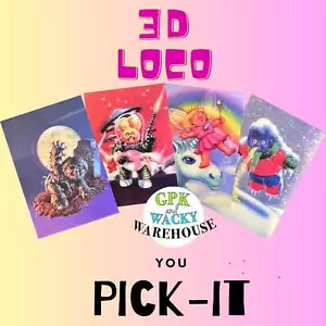 2011 GARBAGE PAIL KIDS FLASHBACK 2 (3D) LOCOMOTION YOU-PICK-IT Mars Attacks - Picture 1 of 9