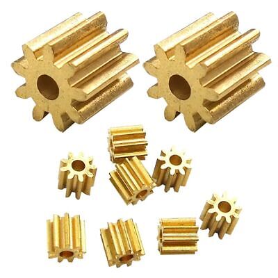 Toy Accessories Brass Parts Aircraft Gear Pinion Gear Motor Gears 9 Tooth Gear • 4.36£