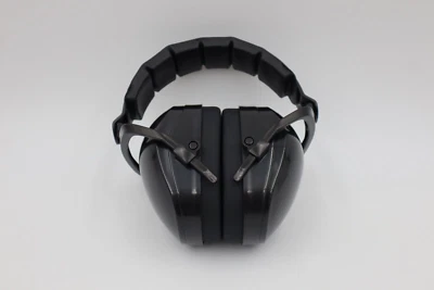 AMAZONBASICS Solid Black Noise-Reduction Safety Earmuffs Ear Protection 23 Decibels USA
