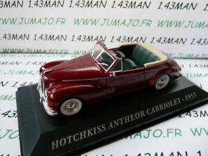 AUT3 1/43 IXO altaya Voitures d'autrefois : HOTCHKISS Anthéor cabriolet 1953