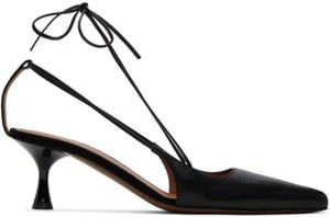 NEOUS Sada Heels Handcrafted buffed calfskin heels in black Italy 6.5 Women - Picture 1 of 5