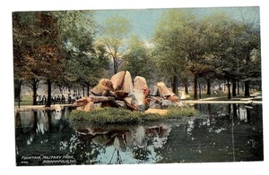 Fountain Military Park Indianapolis Indiana IN Postcard - Picture 1 of 1
