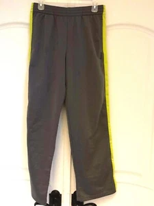 Boys Rebook Gray with Bright Yellow Stripe Elastic Waist Drawstring Size XL - Picture 1 of 5