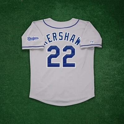 Clayton Kershaw 2006 Los Angeles Dodgers Men's Grey Road Throwback Jersey - Image 1 of 4
