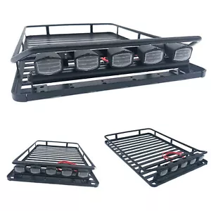 Portaequipajes de metal Roof Rack Luggage para 1/10 Axial SCX10 90046 D90 RC4WD Truck - Imagen 1 de 6