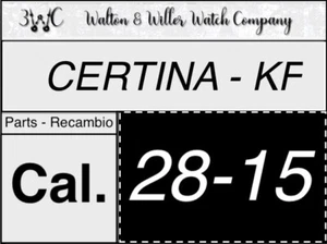1 Pc CERTINA KF 28-15 Original parts GENUINE recambio New NOS KF28-15 vintage3WC - Picture 1 of 3