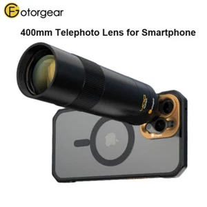 Smartphone Fotorgear 400 mm téléobjectif pour iPhone 14 13 téléphones mobiles Android - Photo 1 sur 7