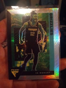 Ja Morant Grizzlies 2020-21 Panini Flux Silver Prizm Parallel Trading Card #85
