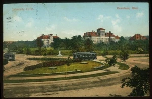 TARJETA POSTAL DE COLECCIÓN STREETCARS AT UNIVERSITY CIRCLE 1908 080521 Q - Imagen 1 de 2
