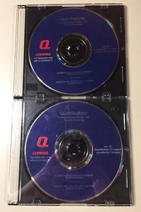Vintage 2000 COMPAQ Computer QuickRestore CD 1&2 VHTF - Picture 1 of 4