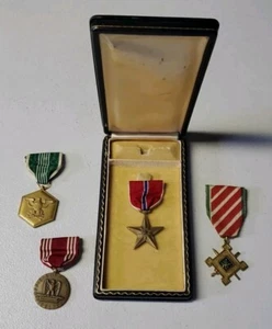 Vietnam War Medal Lot Bronze Star Staff Service Good Conduct Merit Army - Picture 1 of 15