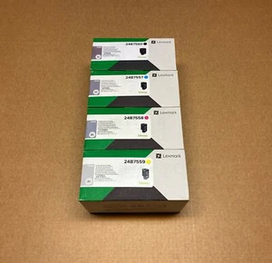 Genuine Original Lexmark Full Toner Set XC4352 24B7560 /57 /58/ 59 4352 - Picture 1 of 4