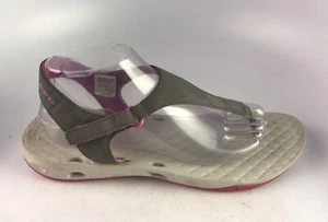 Columbia Women’s Sunbreeze Vent T PFG Casual Sandals Gray/ Purple Sz 9 US - Picture 1 of 10