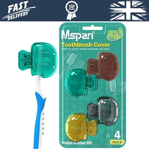 Toothbrush Protector Travel Cover: Brush Head Cap Cute Clip Bu - Picture 1 of 6