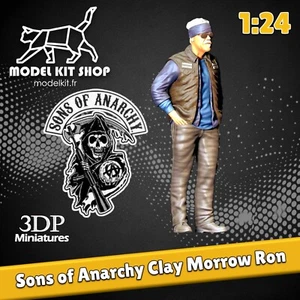 1:24 - Figurine Sons of Anarchy Clay Morrow Ron Perlman by modelkit.fr - Photo 1/3