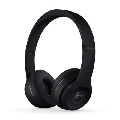Beats Solo3 Wireless On-Ear Headphones with Apple W1 - Black -  Brand New - image 1 of 4