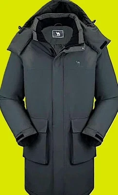 Chaqueta de invierno verde oscuro corona camel para hombre talla grande nueva con etiquetas Foto 1 de 4