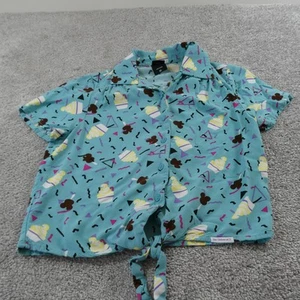 Camisa Disney Her Universe para mujer XS Dole látigo Mickey golosinas abotonadas corbata frontal - Imagen 1 de 17