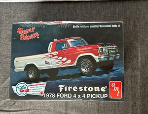 AMT 1978 Ford 4x4 Pickup Truck Model Kit 1/25 Firestone Super Stones Sealed - Picture 1 of 4