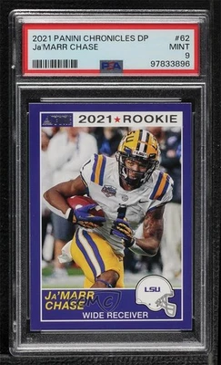 2021 Chronicles Draft Picks Score Retro Ja'Marr Chase #62 PSA 9 MINT Rookie RC - Image 1 of 2